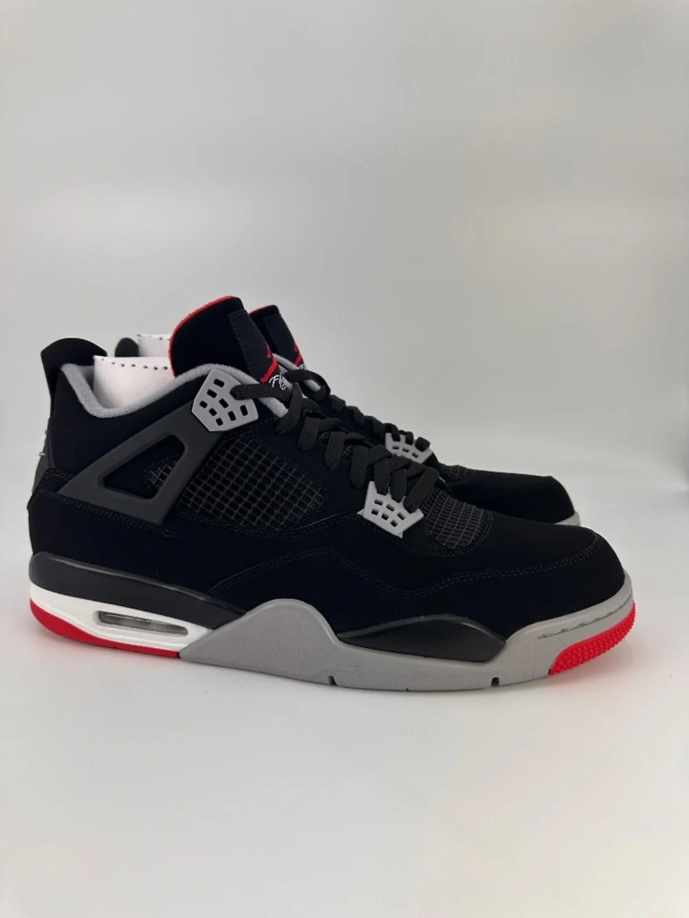 Nike Air Jordan 4 Retro 308497-060 2019 BRED BLACK RED CEMENT GREY MENS 15 NEW